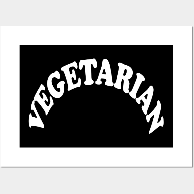 VEGETARIAN Wall Art by TheCosmicTradingPost